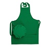 Фартук детский без кармана зеленый габардин
