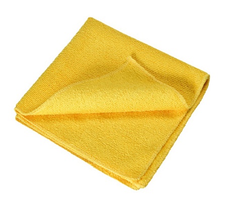 Салфетки для протирки 40х40 см микрофибра желтая [SMK 300 40*40]