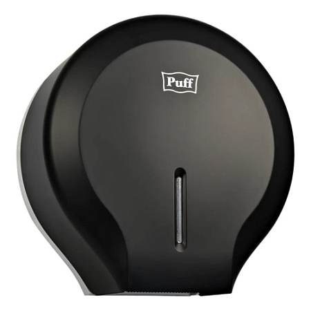 Диспенсер туалетной бумаги Рuff-7130Bl, черный, с замком, ABS-пластик