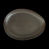 ТАРЕЛКА овальная 10,5" 275х205мм, серый "Corone Luminare"