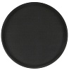 Поднос прорезиненный круглый 400х25 мм черный [1600CT Black]