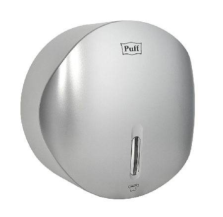 Диспенсер туалетной бумаги Рuff-7145S, хром, с замком, ABS-пластик