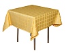 Скатерть 145х145 см «Журавинка» желтая (квадрат)
