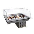 Встраиваемая горизонтальная кондитерская витрина ФИНИСТ Glassier Luxury GL-8 (+5...+8°С)
