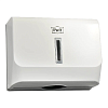 Диспенсер бумажных полотенец Puff-5130, белый, с замком, ABS-пластик