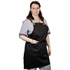Фартук с грудкой диагональ JT-04 черный