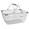 Корзина покупательская металлическая SB22-CR (серый) 22л хром