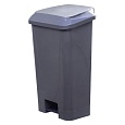 Мусорный контейнер полимерный 80 л с педалью и пакетодержателем [37803]