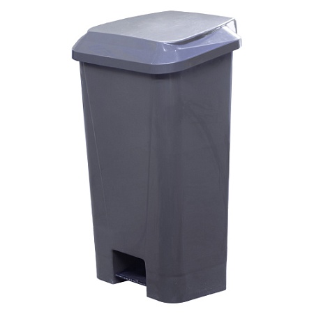Мусорный контейнер полимерный 80 л с педалью и пакетодержателем [37803]