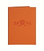 Папка для меню 250х320 мм Soft-touch, цвет оранжевый