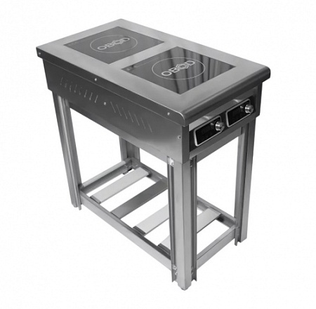 Индукционная плита OBOD/2 зоны, подставка