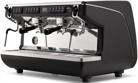 КОФЕМАШИНА - автомат Nuova Simonelli Appia LIFE 2gr Timer 220V black+high groups+economizer (250126)