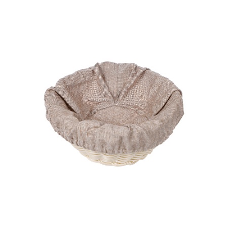 ЧЕХОЛ ДЛЯ КОРЗИНКИ РОГОЖКА ЛИНО капучино (цвет 170)  (кт1896 кт1897  круглый)