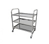 Тележка сервировочная Luxstahl нерж. 3 уровня