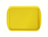 Поднос столовый 415х305 мм с ручками желтый