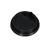 Крышка одноразовая для стакана с закрытым питейником 100 шт черная [ОП-091015]